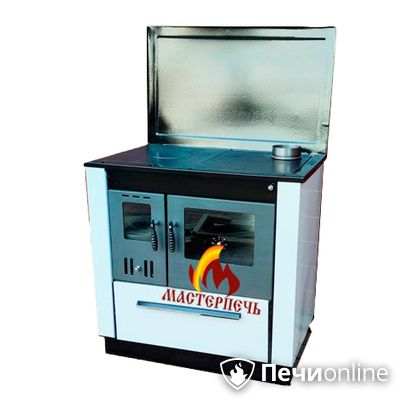 Отопительно-варочная печь МастерПечь ПВ-07 экстра с духовым шкафом 7.2 кВт (белый) в Ревде